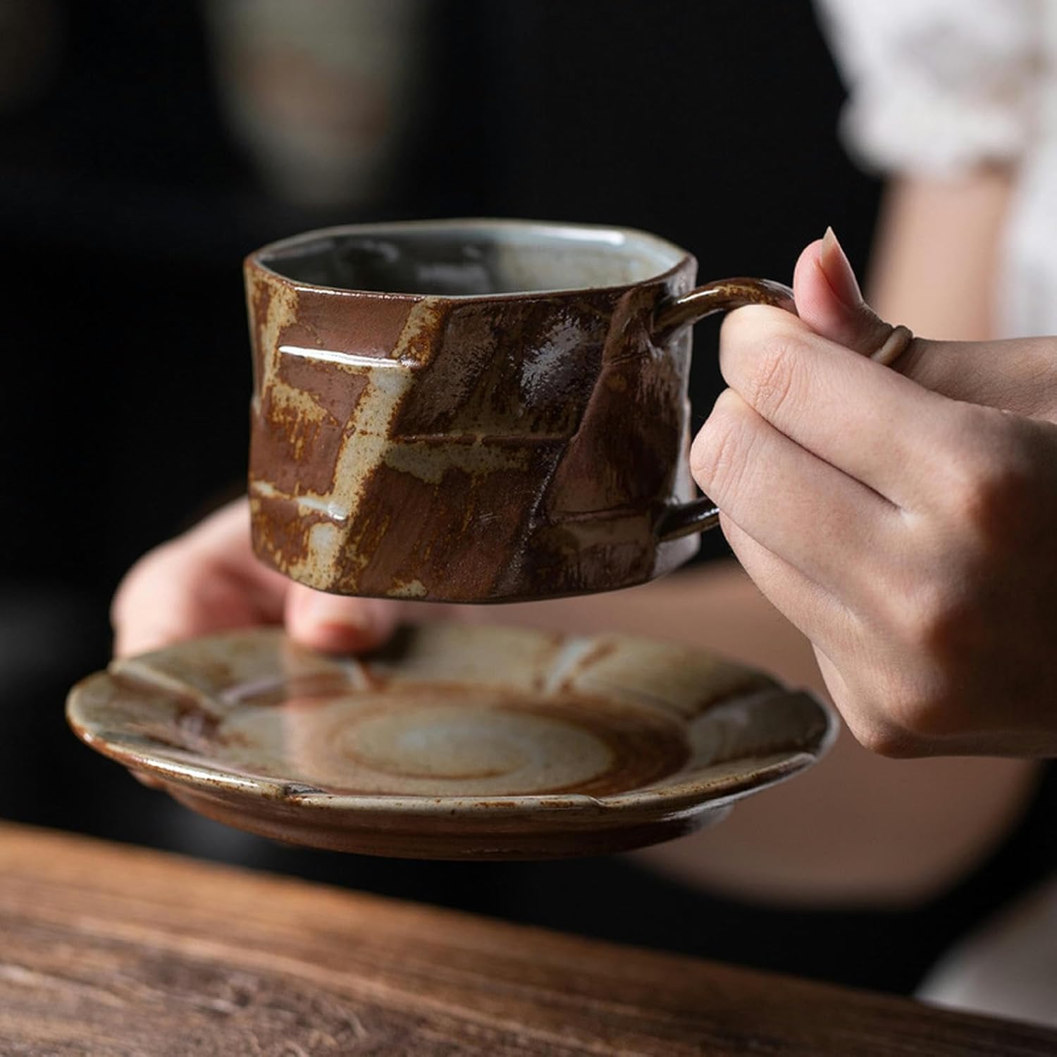 Service à Café - RetroBrewSet™ - Brun Forêt - Nana's Cuisine