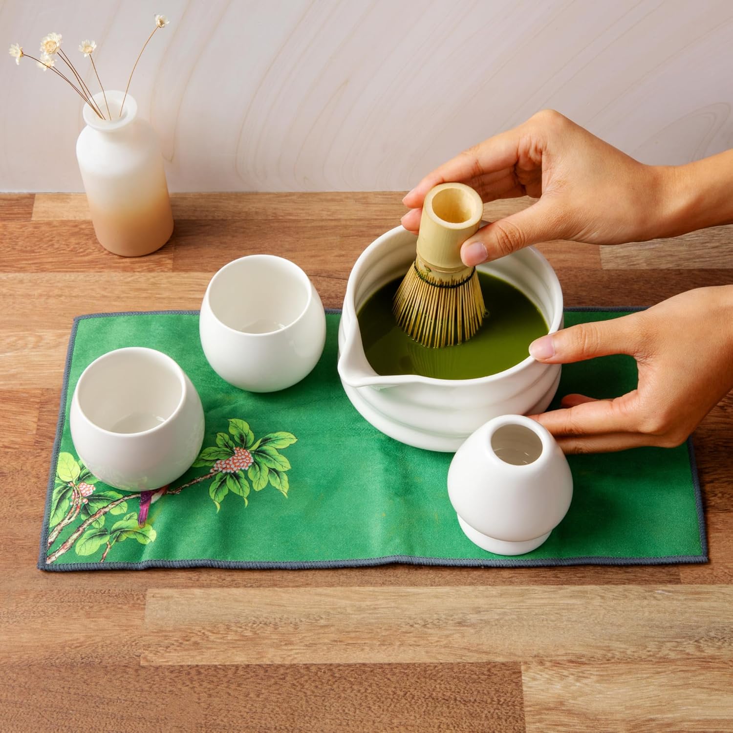 Service à Thé Japonais - ZenMatchaTeaSet™ - Blanc - Nana's Cuisine