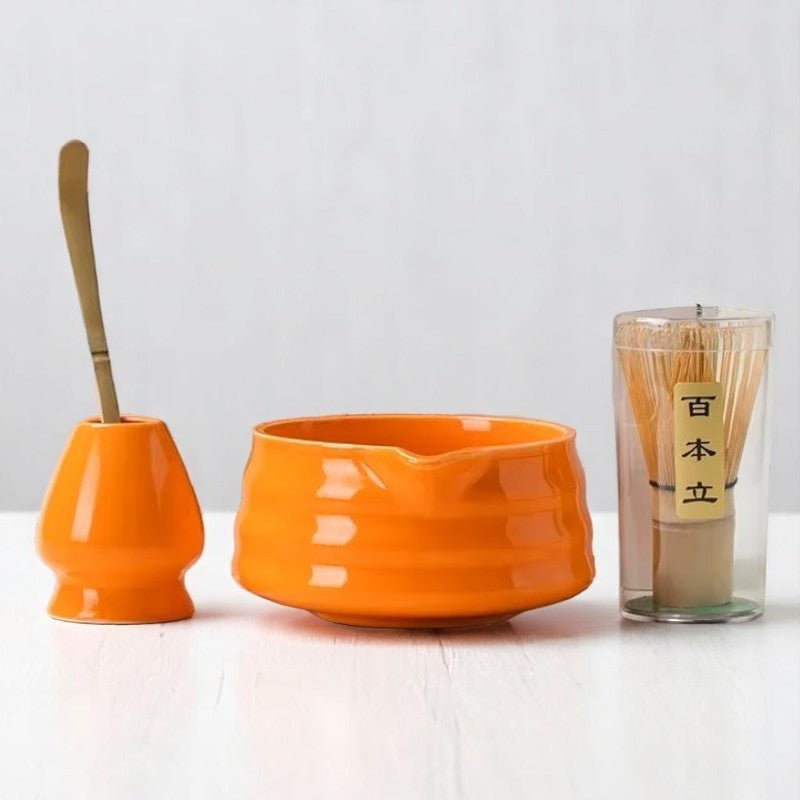 Service à Thé Japonais - ZenMatchaTeaSet™ - Orange - Nana's Cuisine