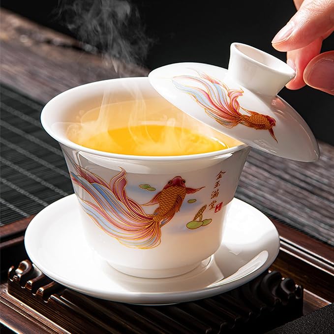 Service à Thé - PorceLuxe™ - Carpe Koi - Nana's Cuisine