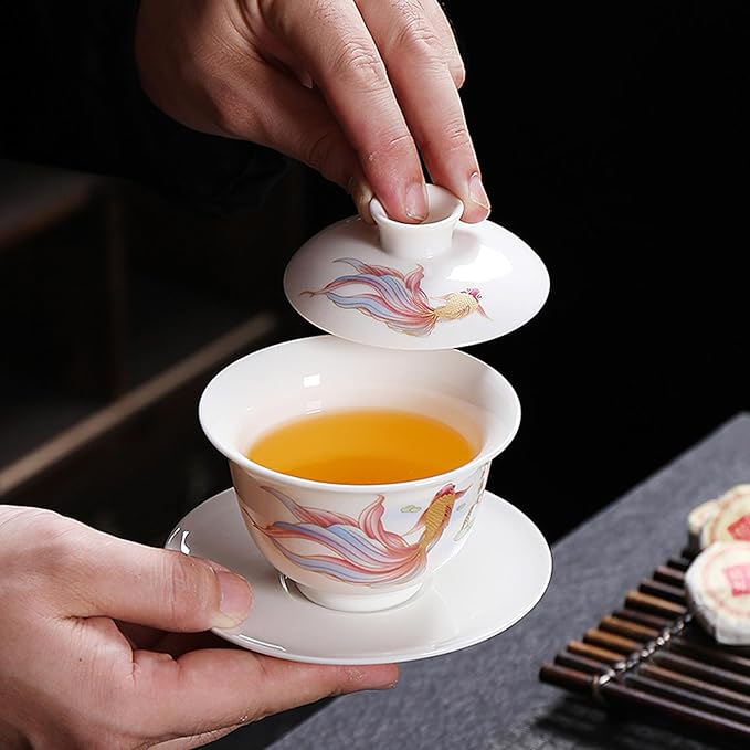 Service à Thé - PorceLuxe™ - Carpe Koi - Nana's Cuisine