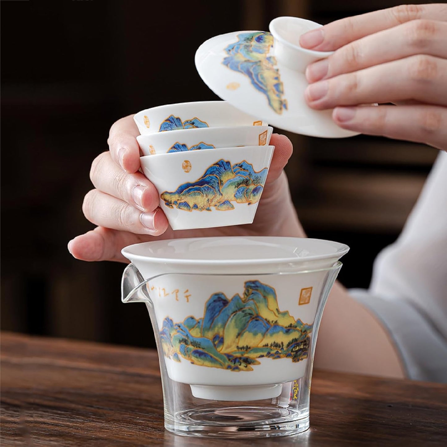 Service à Thé - PorceLuxe™ - Mont Fuji - Nana's Cuisine