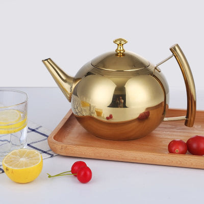 theiere induction plateau marron tomate cerise verre et citron decor