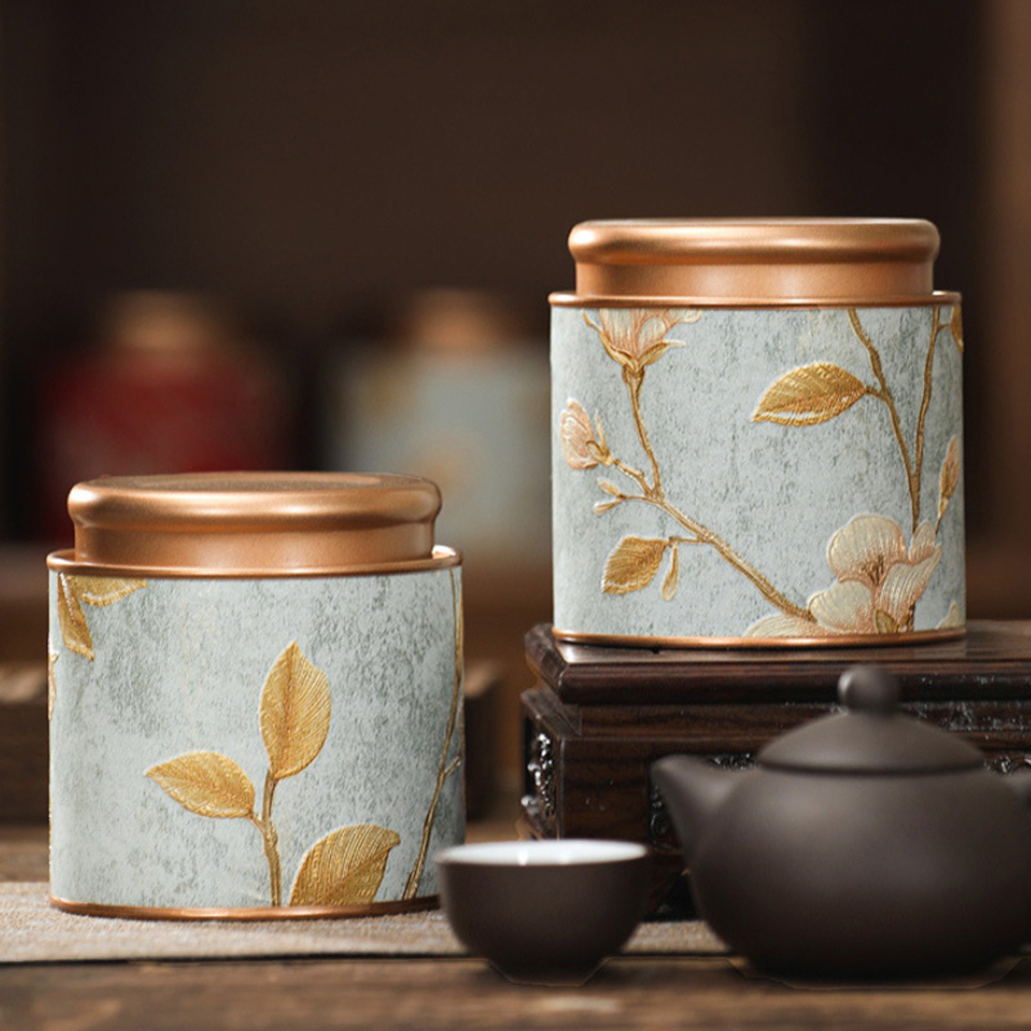 BOITES À THÉ | HERMETIQUE FLORAL
