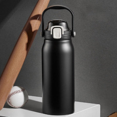 bouteille isotherme 2l noire balle et bat a cote