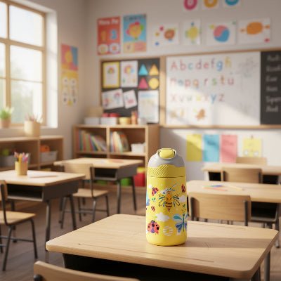 gourde isotherme enfant jaune