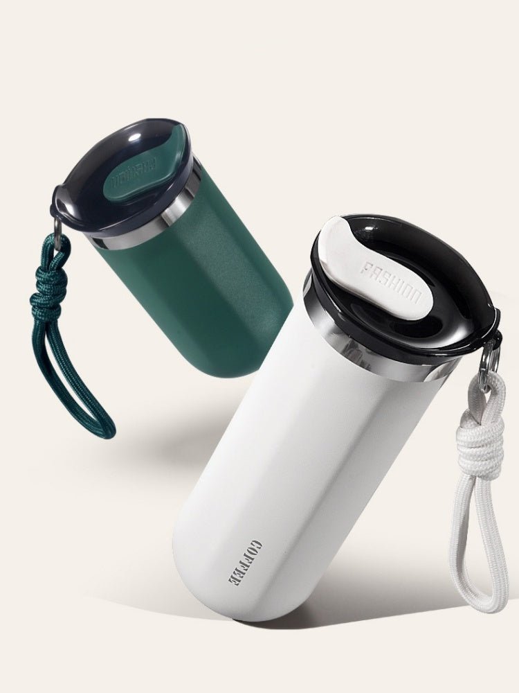 mug isotherme vert et blanc