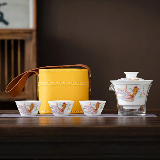 Service à Thé - PorceLuxe™ - Carpe Koi - Nana's Cuisine