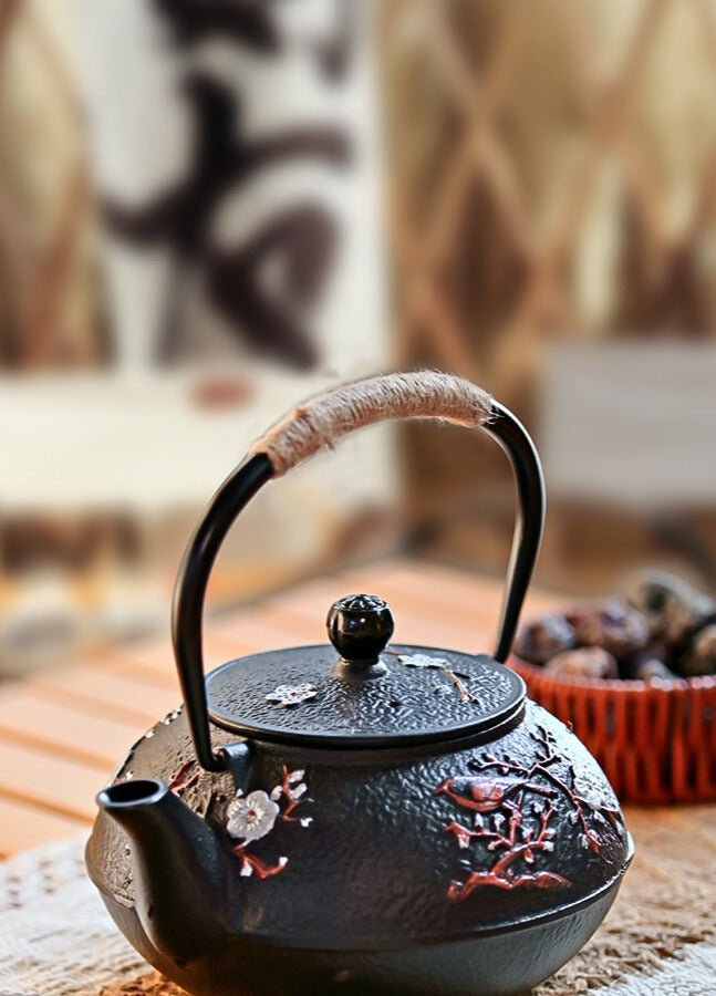 theiere japonaise avec manche en cordelette